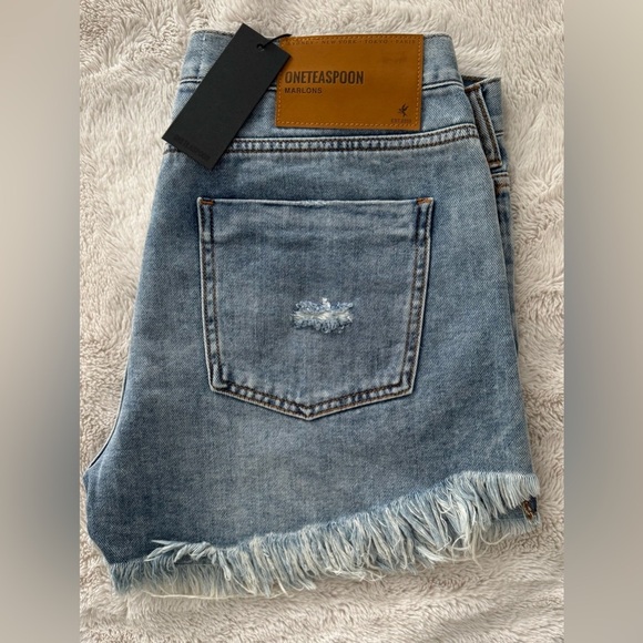 One Teaspoon Blue Distressed Jean Shorts
(Listing #36) - Picture 4 of 7
